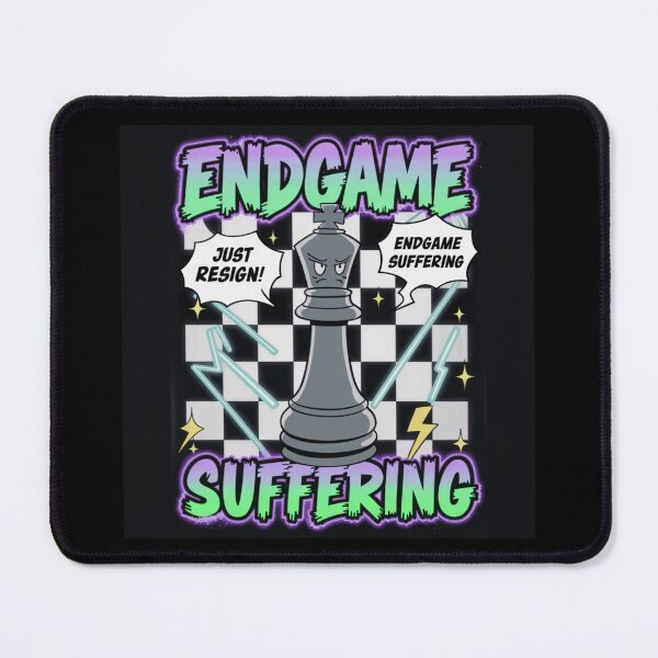 Item preview, Chess Pieces Game - Endgame Suffering - 90s Stubborn King Chess designed and sold by stickercuffs.