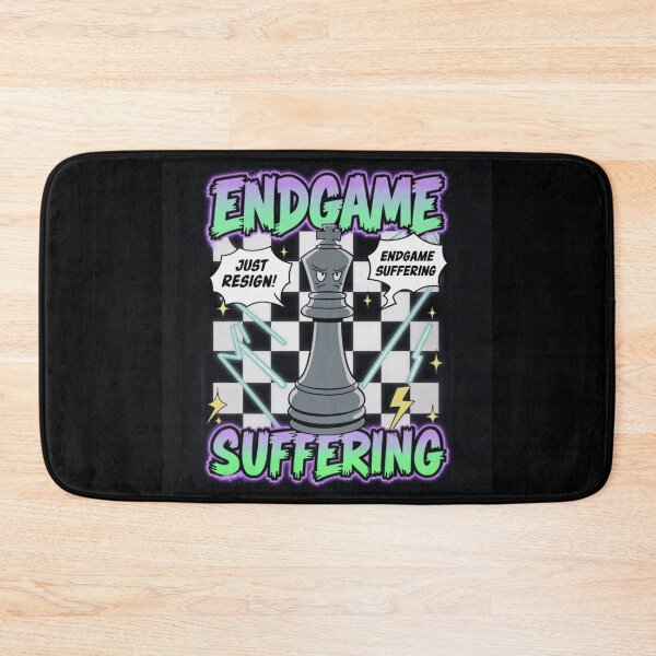 Item preview, Chess Pieces Game - Endgame Suffering - 90s Stubborn King Chess designed and sold by stickercuffs.