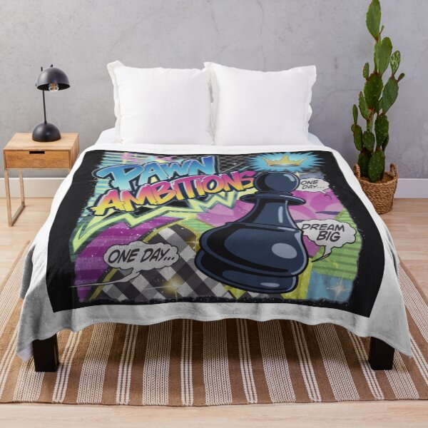 Item preview, Chess Pieces Game - Pawn Ambitions - 90s Dream Big Chess designed and sold by stickercuffs.