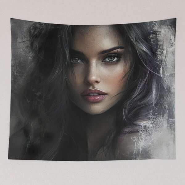 Item preview, Woman mistery portrait designed and sold by MadSharkWear.
