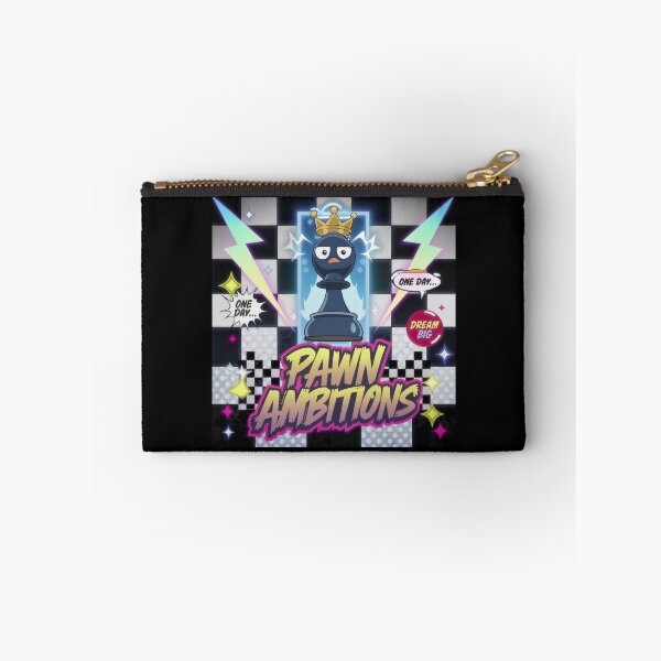 Item preview, Chess Pieces Game - Pawn Ambitions - 90s Dream Big Chess designed and sold by stickercuffs.