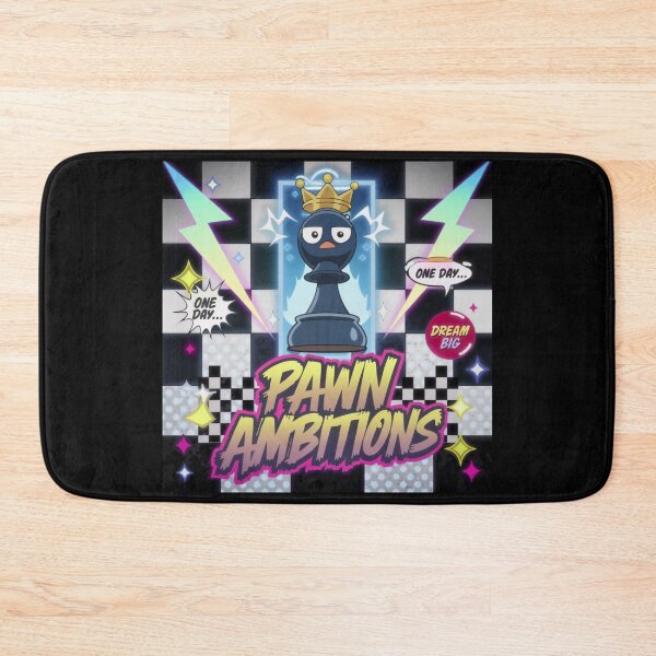 Item preview, Chess Pieces Game - Pawn Ambitions - 90s Dream Big Chess designed and sold by stickercuffs.