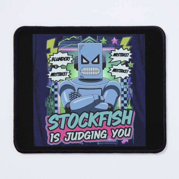 Item preview, Chess Pieces Game - Stockfish is Judging You - 90s Chess AI Attitude designed and sold by stickercuffs.