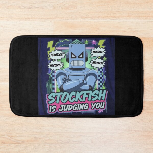 Item preview, Chess Pieces Game - Stockfish is Judging You - 90s Chess AI Attitude designed and sold by stickercuffs.
