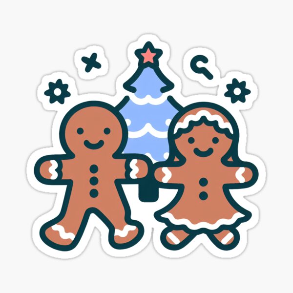Item preview, gingerbread couple designed and sold by Kobeko.