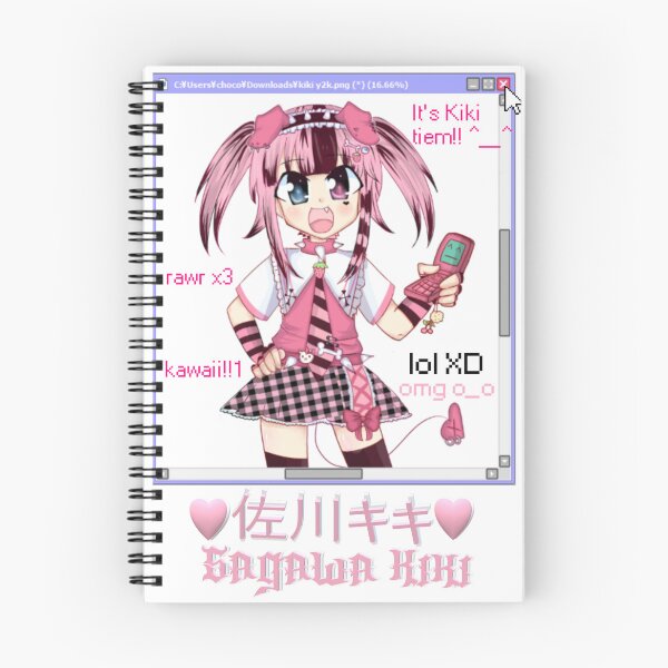 Item preview, UTAU Kiki Sagawa (fem version) Y2K anime style designed and sold by Lil-Perkeles.