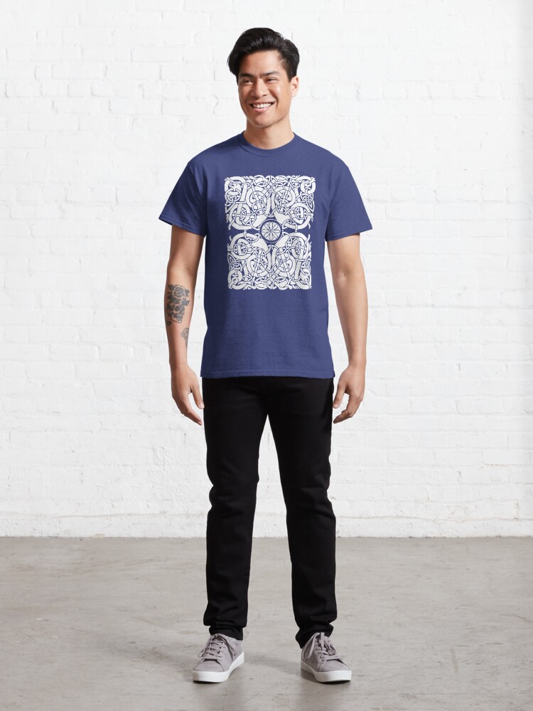 Alternate view of Lindisfarne Hounds in White Classic T-Shirt