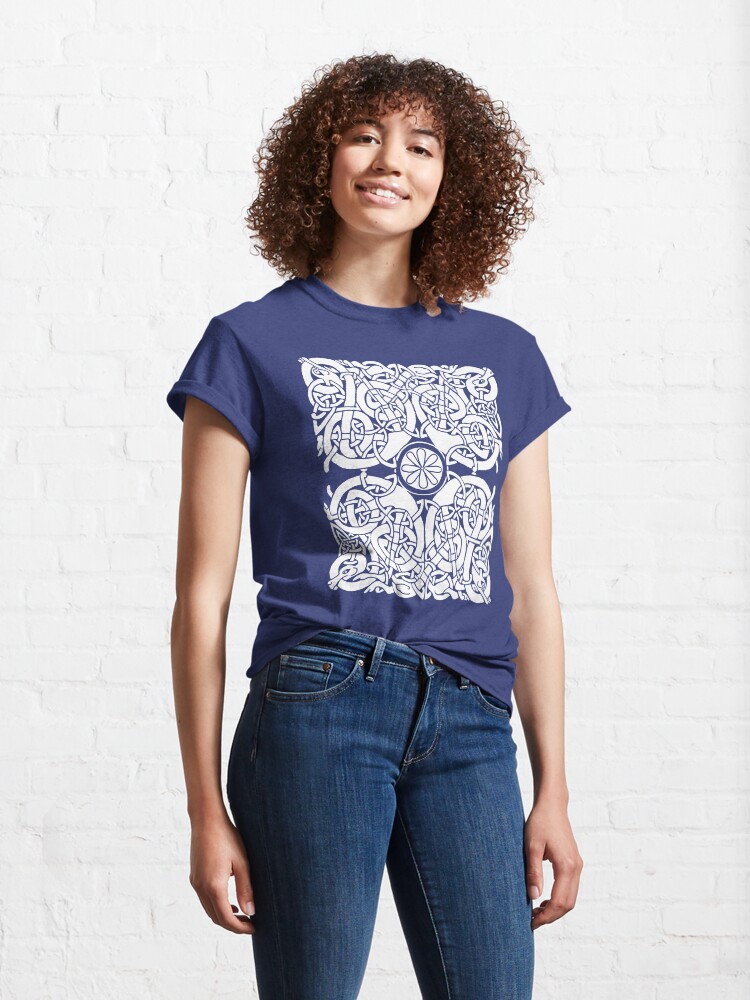 Alternate view of Lindisfarne Hounds in White Classic T-Shirt