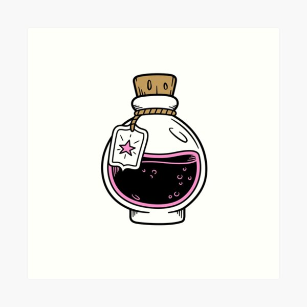 Aperçu de l'œuvre Bouteille de poison Art mignon créée et vendue par SoniyaArt !.