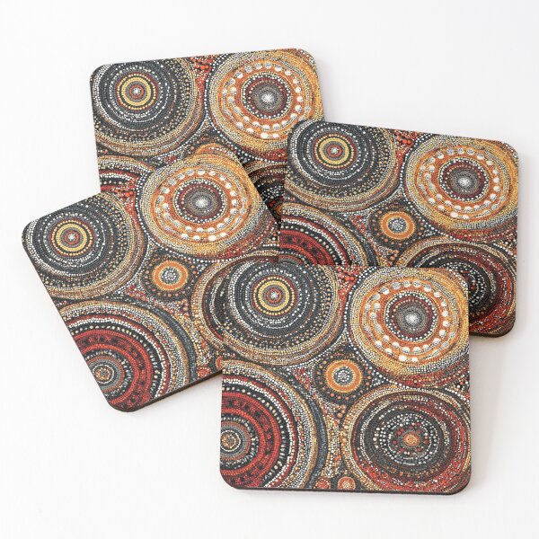 Item preview, Aboriginal Inspired Dot Art - Inside The Circles designed and sold by GrinGalore.