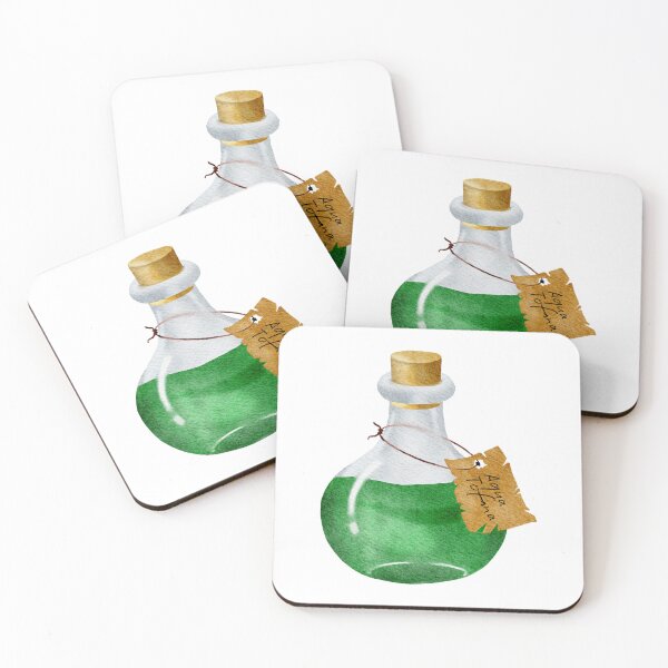 Item preview, Water Painting Texture Green Poison Bottle designed and sold by SoniyaArt !.
