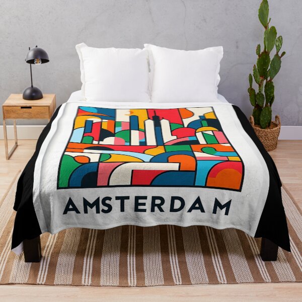 Item preview, Amsterdam as Contemporary Cubism Art – Unique Designs for Art Lovers designed and sold by OzzFrequency.