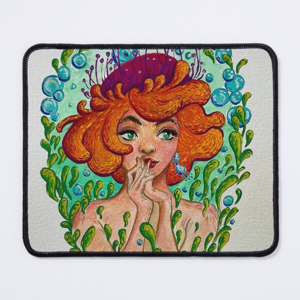 Item preview, Mermaid with orange hair designed and sold by TAHOURI.