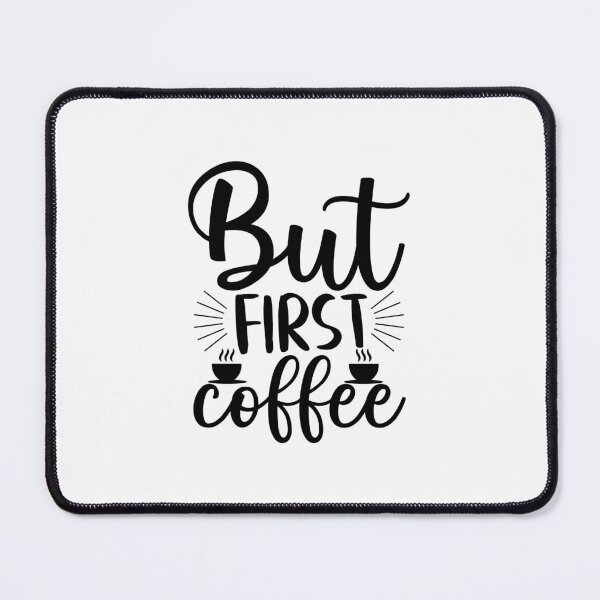 Item preview, But First Coffee - coffee lover design art designed and sold by Dominika Farkašová.