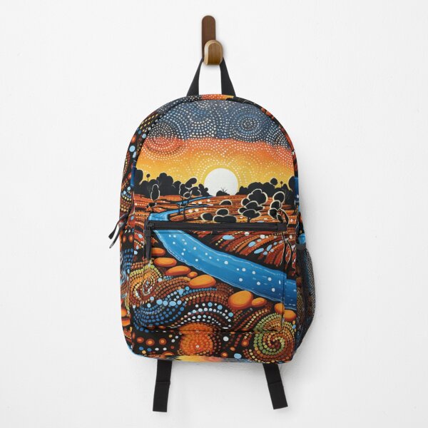 Item preview, Aboriginal Inspired Dot Art - With The River designed and sold by GrinGalore.