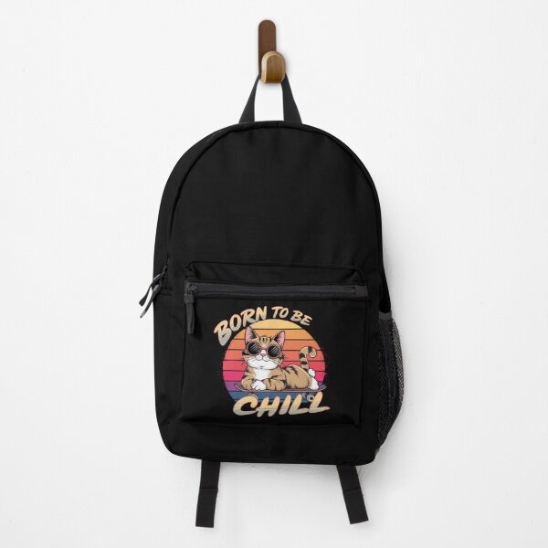 Item preview, Born to Be Chill, skateboard cat designed and sold by Dot1001.