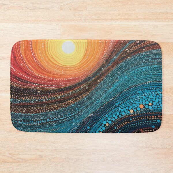 Item preview, Aboriginal Inspired Dot Art - The Sun Rises designed and sold by GrinGalore.