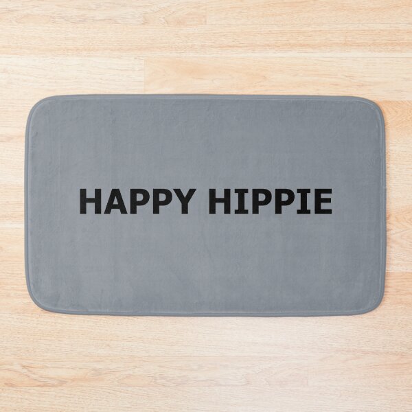Item preview, Happy Hippie Just Two Words Black Text designed and sold by Beachy.