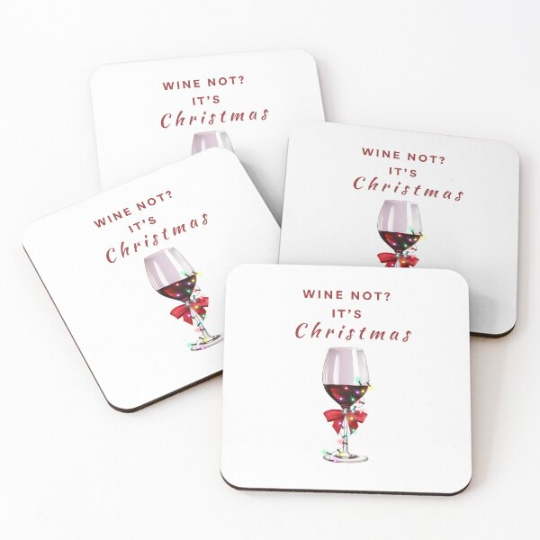 Item preview, Wine Not, It's CHRISTMAS Tree Ornament designed and sold by TravelbyNana.