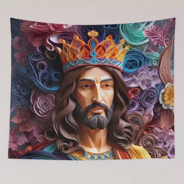 Item preview, Jesus in paper quilling art 3 designed and sold by Warih.