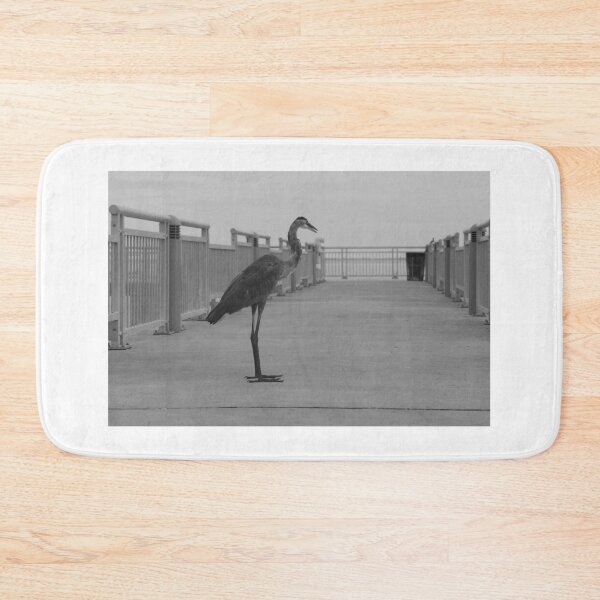 Item preview, A solitary heron stands on a deserted Fort DeSoto Florida USA designed and sold by EyezWatchin.