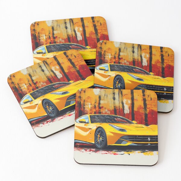 Item preview, Yellow Ferrari F12berlinetta designed and sold by AutoPopStudio.