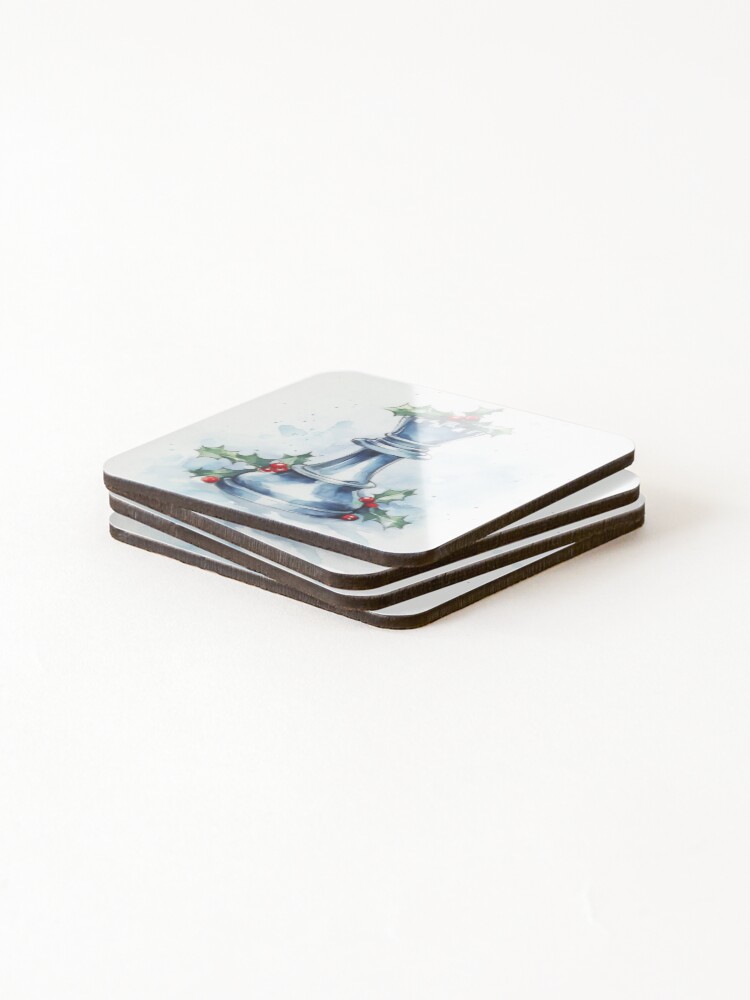 Thumbnail 4 of 5, Coasters (Set of 4), Festive Rook designed and sold by Ideationing.