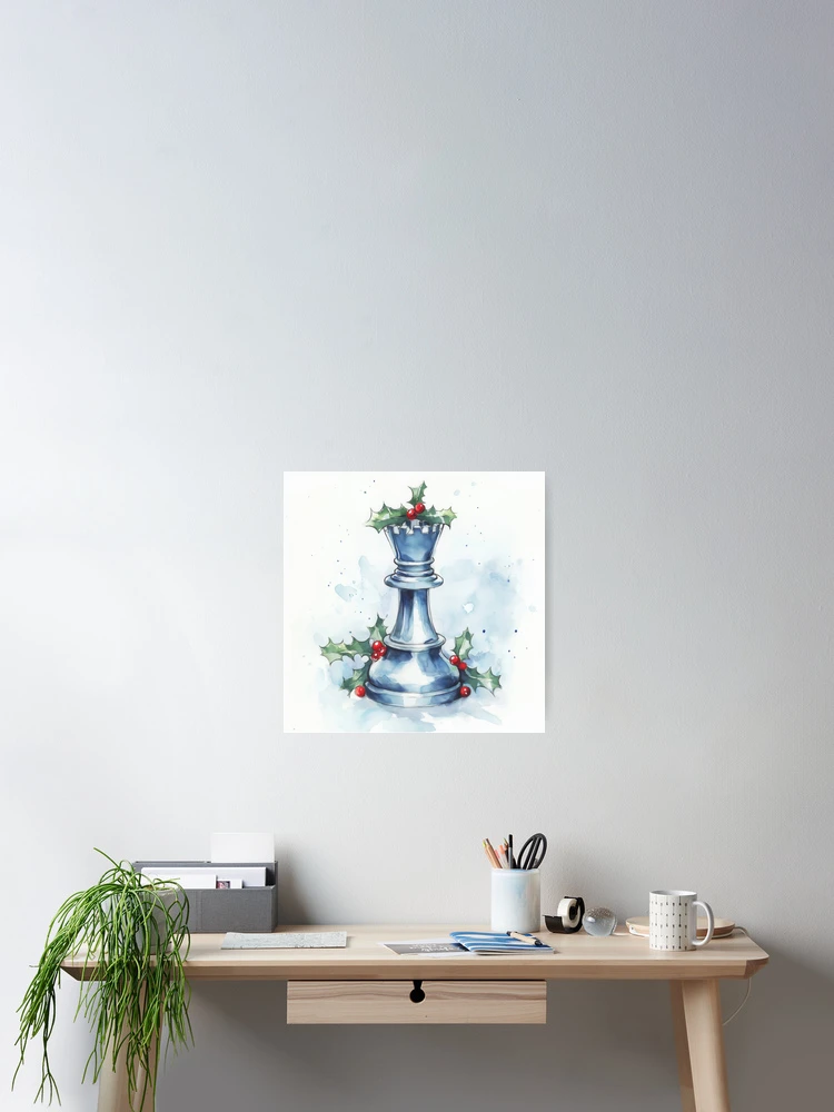Thumbnail 2 of 3, Poster, Festive Rook designed and sold by Ideationing.