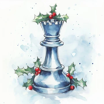 Artwork thumbnail, Festive Rook by Ideationing