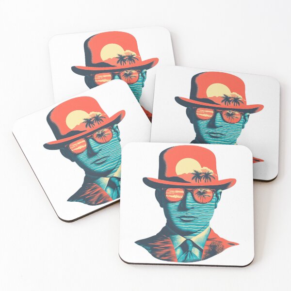 Item preview, Sunset Gent Surreal Pop Art (Inspired by Rene Magritte & David Hockney) designed and sold by MarkV71.