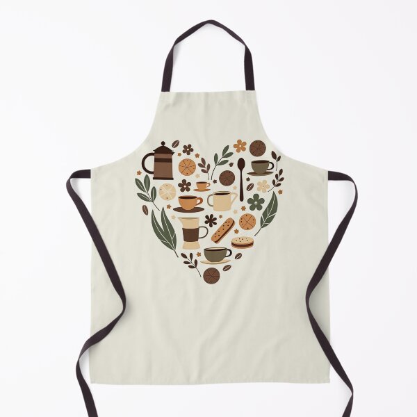 Item preview, Coffee Pattern Heart designed and sold by lagunaklein.