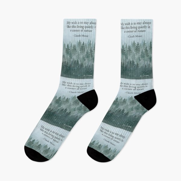 Item preview, My wish is to stay always like this, living quietly in a corner of nature. Claude Monet designed and sold by Scat the cat.