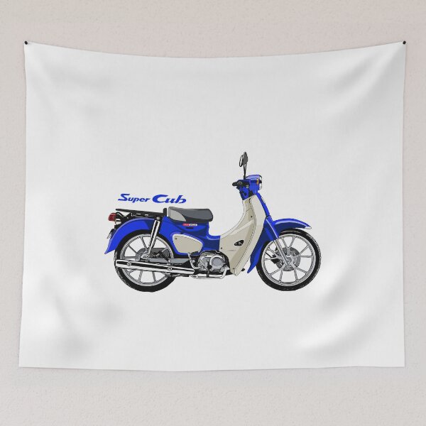 Item preview, honda motorcycle super cub C110 artwork-blue designed and sold by sketchjuny.