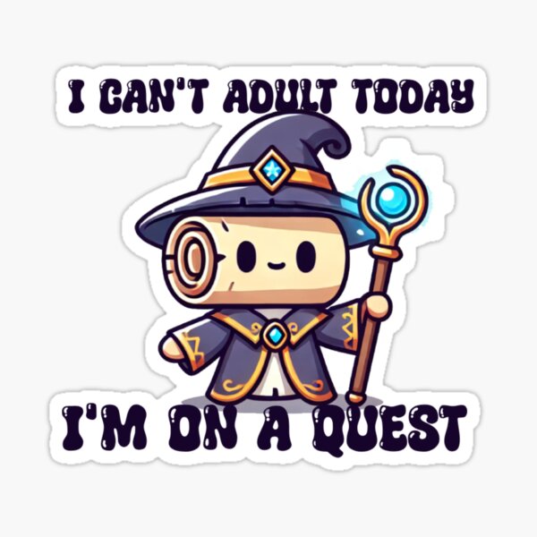 Item preview, I Can't Adult Today, I'm On a Quest" Funny Gamer – Perfect Gift for Boyfriend or Dad designed and sold by GameLoreGifts.