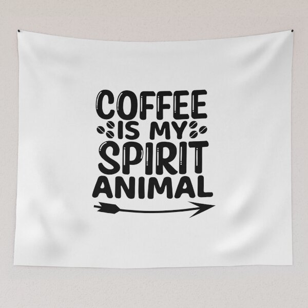 Item preview, Coffee Is My Spirit Animal - coffee lover design art  designed and sold by Dominika Farkašová.