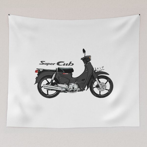 Item preview, honda motorcycle super cub C110 artwork-black designed and sold by sketchjuny.