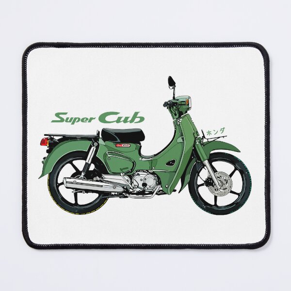 Item preview, honda motorcycle super cub C110 artwork-kaki designed and sold by sketchjuny.
