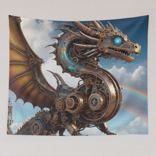 Item preview, Celestial steampunk dragon designed and sold by mikaws.