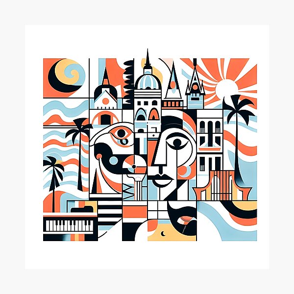 Item preview, Contemporary Cubism Art for Creative Souls designed and sold by OzzFrequency.