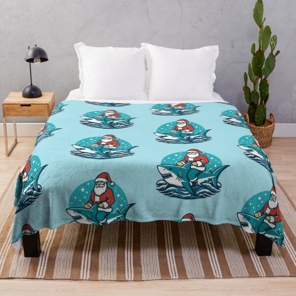 Item preview, Santa Riding A Shark designed and sold by ChunkByChunk.