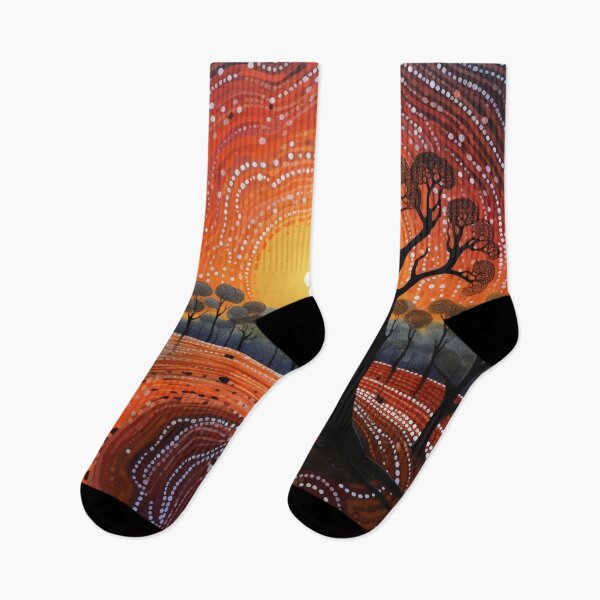 Item preview, Aboriginal Inspired Dot Art - Autumn Park designed and sold by GrinGalore.