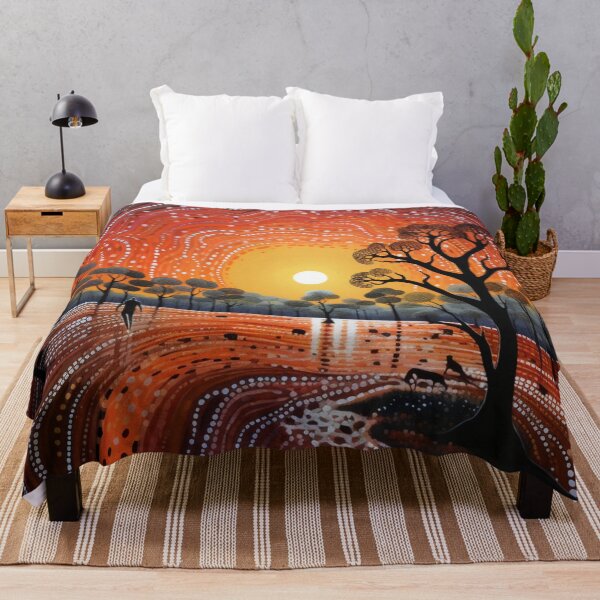 Item preview, Aboriginal Inspired Dot Art - Autumn Park designed and sold by GrinGalore.
