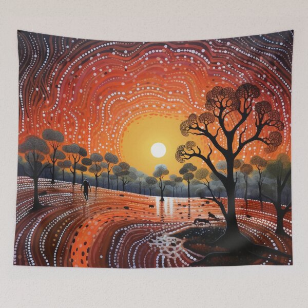 Item preview, Aboriginal Inspired Dot Art - Autumn Park designed and sold by GrinGalore.
