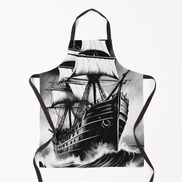 Item preview, ship, ghost, sailboat, sea designed and sold by DonnaBlankaArt.