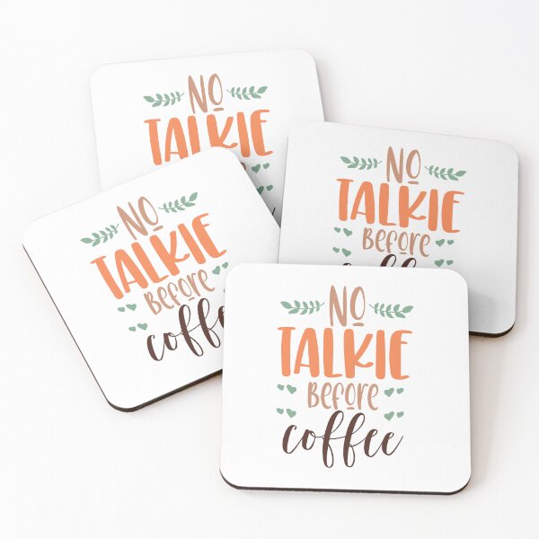 Item preview, No talkie before coffee designed and sold by Dominika Farkašová.