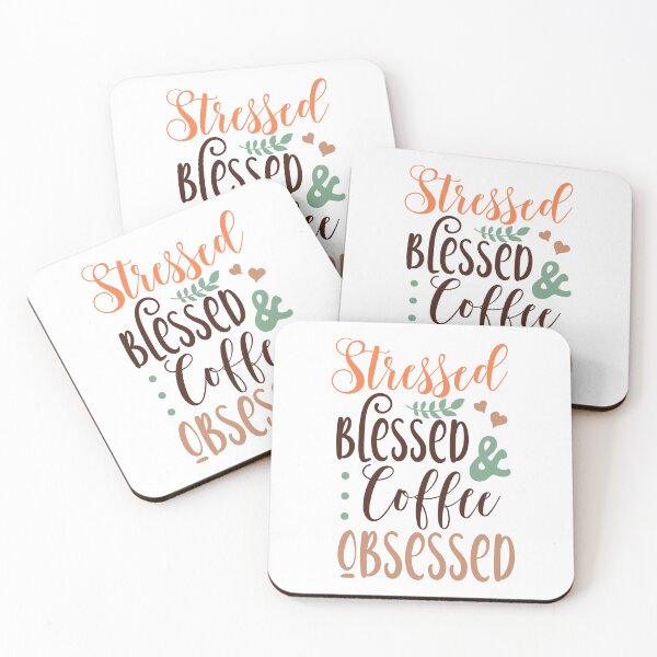 Item preview, Stressed blessed & coffee obsessed designed and sold by Dominika Farkašová.