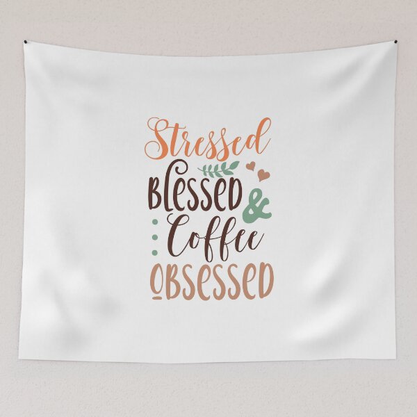 Item preview, Stressed blessed & coffee obsessed designed and sold by Dominika Farkašová.