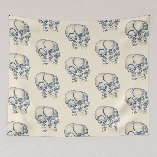 Item preview, Fragmented Human Skull - Vintage Anatomy Print designed and sold by VAposters.