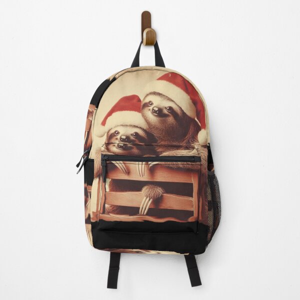 Item preview, Adorable sloth in Santa's hat brings festive cheer. designed and sold by freackly.