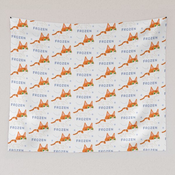 Item preview, Orange and White Cat Walking designed and sold by jebi-garden.